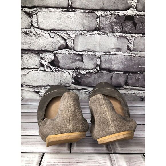 Fiel Gray Suede Leather Cap Toe Ballerina Ballet Flats Shoes Women Sz 8US/38.5EU - Picture 8 of 16